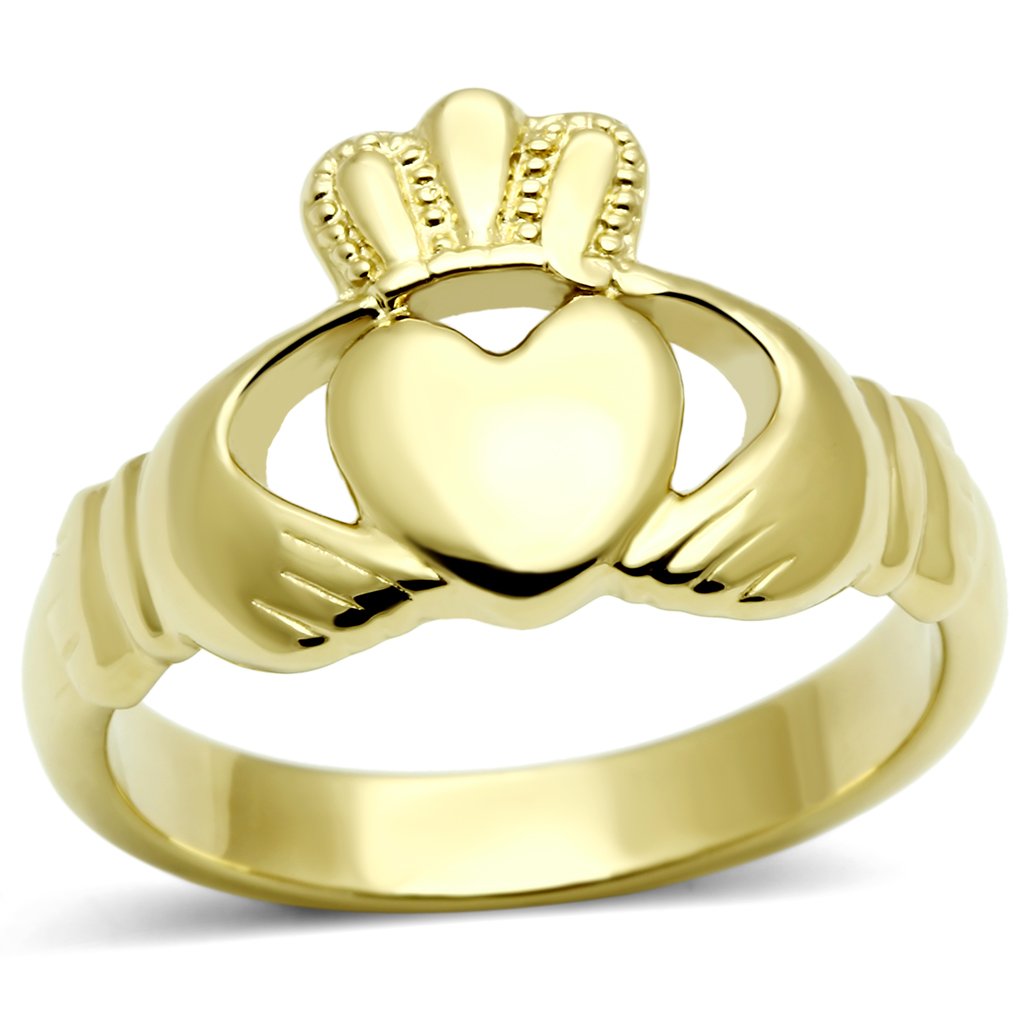 JCE160G IP Gold(Ion Plating) Stainless Steel Ring with No Stone